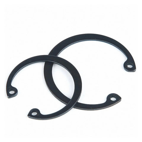 Heavy Duty M8 To M72 Internal Circlips 65Mn Steel C-Shape Retaining Rings in black, perfect for cars and machines.
