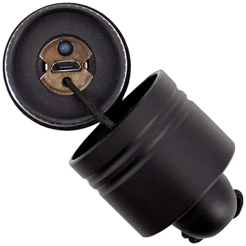 Battery compartment of Heavy Duty 2800 Lumen Aluminum Flashlight With IPX7 Waterproof, Long Battery Life, And Powered By AA Batteries
