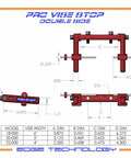 Low Profile Double Side Cnc Milling Vise Stop With Rotating Arm For 6 Inch Jaws dimensions and technical drawing, detailed specifications.
