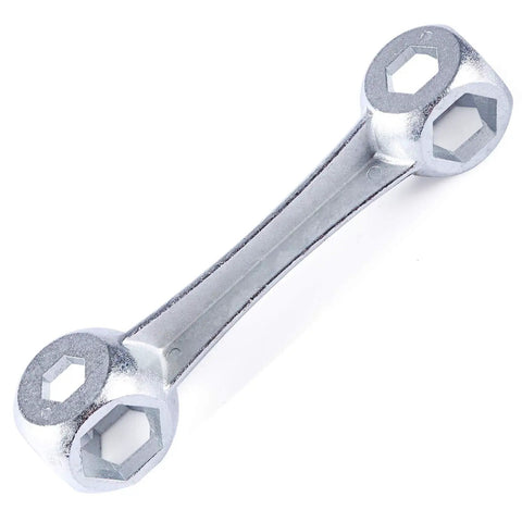 Bone wrench from Go-To Bike Repair Tool Kit For Riders Pro Grade Bicycle Multi Tool With Ratchet Wrench 10 Precision Bits Tire Levers Patches Bag