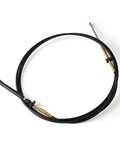 12 Ft Throttle And Shift Remote Control Cable For Outboard Motors Fits Johnson Evinrude OMC BRP E Tec Ficht Engines, coiled view.