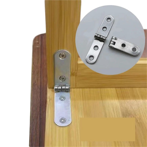 32 Pack 180 Degree Foldable Screw-On Hinge Flaps for Sewing Machine Cabinets and Furniture Doors, dual-page rotary design