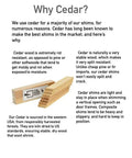 Premium 8 Inch Tapered Kiln Dried Cedar Wood Shims Bulk Contractor Case 560 Count split resistant and rot proof shims for leveling.