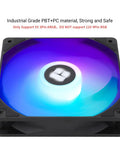 Three Pack 120mm ARGB CPU Case Fan With PWM 4 Pin Silent S FDB Bearing Up To 1550 RPM For Killer Airflow And Chill