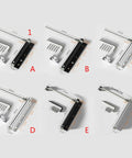 Automatic Rebound Door Closer For Home Use Surface Mounted Spring Closer with adjustable aluminum design and mounting hardware