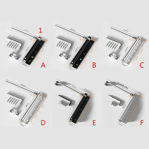 Automatic Rebound Door Closer For Home Use Surface Mounted Spring Closer with adjustable aluminum design and mounting hardware