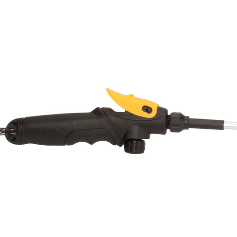 Close-up of nozzle handle for Three-Gallon Premium Lawn And Garden Sprayer With Three Nozzle System, Easy One-Step Assembly