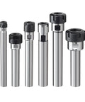 Precision C16 ER16 Tool Extension Bar For Milling Machine with various lengths and black collet holders for precise machining.