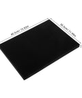 Polyurethane Foam Padding Pack Cut To Size Four Pieces Black Shockproof Protection For Packaging and Storage with measurements.