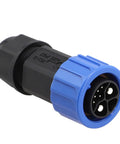 Beast Mode Waterproof M23 Connector With IP67 Rating For Outdoor Motorcycle And Ebike Charger Sockets featuring heavy duty male plug design.