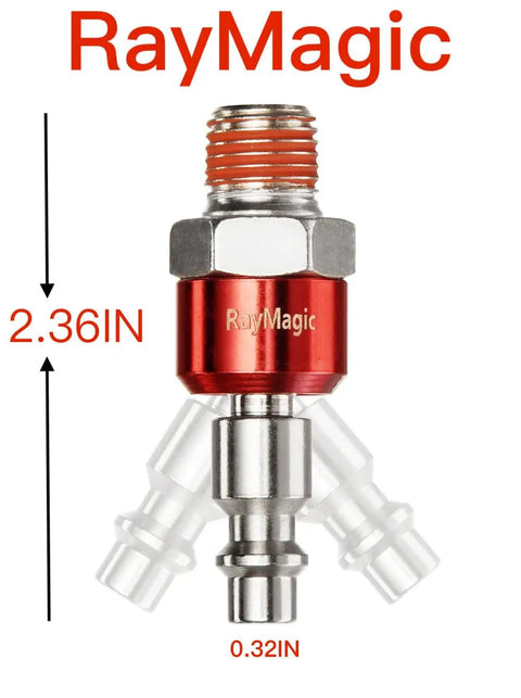 Pro Grade 1/4 Inch Swivel Air Plug Set 6 Pack Steel Red Swivel Air Hose Fittings NPT Male Threads Pre Coated With Sealing For Leak Free Connections Up To 300 PSI High Pressure Keeps Hoses Stable At Any Angle. Red steel 1/4 in swivel air plug, 2.36 in tall