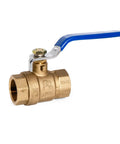 Heavy Duty Brass Full Bore Ball Valve With Handle Three Quarter Inch NPT Female To Female Plumbing Fitting Leak Proof And Rust Resistant