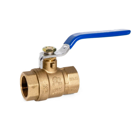 Heavy Duty Brass Full Bore Ball Valve With Handle Three Quarter Inch NPT Female To Female Plumbing Fitting Leak Proof And Rust Resistant