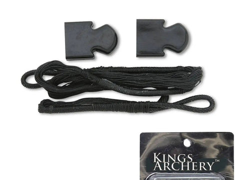 Spare string and caps for 80 Pound Self Cocking Crossbow Bundle With Adjustable Sights, 27 Aluminum Arrows, Fiber Glass Bow.