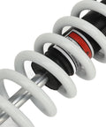 Close-up of 390mm Adjustable Shock Absorber With Damping For ATV Go Kart Motorcycle Universal Fit Beefed Up Heavy Duty CNC Aluminum Spring