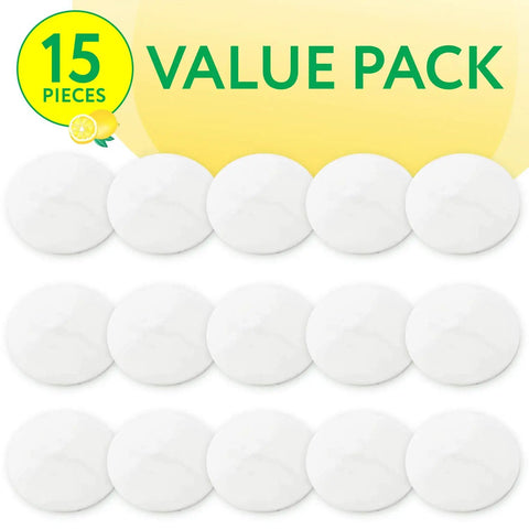 Steam Mop Scent Discs Fresh Lemon Aroma Pack Of 15 Count Foil Sealed Fragrance Discs Compatible With Bissell PowerFresh And Symphony