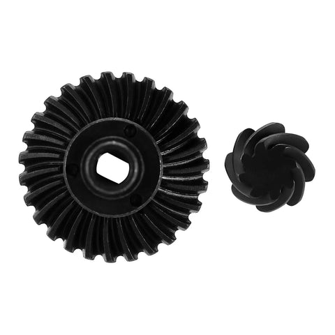 Overdrive 8T/27T Steel Helical Gears For SCX10 II III Pro RC Crawlers Eleven Percent Faster Hardened Upgrade top view