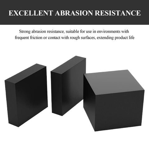 Heavy Duty Rubber Dampening Block Set 4 Piece Shock Absorbing Pads For Heavy Equipment 100x100x8mm 100x100x12mm 100x100x15mm Vibration Isolation And Noise Reduction For Indoor And Outdoor Use, black rubber blocks