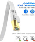 Ultra Fast Cat8 Ethernet Cable 6 Ft Outdoor Indoor SFTP Shielded RJ45 Patch Cord For Modem Router And Gaming 40Gbps 2000MHz