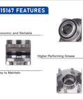 4WD Front Wheel Bearing Hub Assembly for 2015-2022 Chevy Colorado and GMC Canyon with ABS features durable construction.