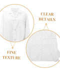 Mens Long Sleeve White Lab Coat Doctor Scrubs For Medical Students Lab Workers Adults Chemistry Coat Durable Cotton Details