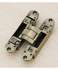 Chrome 180 Degree 3D Adjustable Zinc Alloy Hidden Door Hinges For Smooth Quiet Entry And Cabinet Doors Heavy Duty Hardware