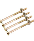 10 Piece M6 Furniture Bolt Nut Set With Hex Socket Screws And Barrel Nuts For Panel Furniture Includes 60 70 80 90 100 120mm Lengths No Fuss