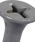 Close-up of Built Tough Gray Epoxy Exterior Deck Screws 181 Pack Bugle Head Fasteners showing the gray coated bugle head design.