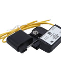 HVAC Condensate Overflow Safety Switch Pan Mount With 18 Inch Leads, 48 VAC DC, 5 Amp, Mounts To Condensate Pan To Stop Overflow When Drain Fails, Reliable Drain Safety Sensor For AC Systems, black with yellow leads