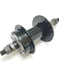 Beefed Up Rear Bike Hub Assembly 36 Hole Disc Brake Compatible 135mm Old 180mm Axle 36mm Hub Black Includes Disc Brake Bracket
