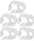 Five Pack Adjustable Plastic Tubing Clamps For One Eighth To One Quarter Inch Tubing Water Flow Control Tube Clips For Beer Bottles Plumbing Instruments And Equipment White