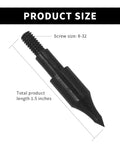 12 Pack 100 Grain Screw In Archery Field Points For Recurve And Compound Bow Arrows Perfect For Practice And Target Shooting