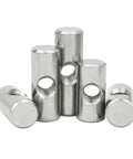 304 Stainless Steel Barrel Nuts For Woodworking, Cross Hole Dowel Bolts, Hammer Bolts M4 M5 M6, heavy duty rust-proof furniture fasteners.