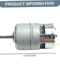 Heavy Duty 775 DC Electric Motor 21V High Torque Wear Resistant Shaft for Lawn Mowers and Power Tools, dimensions 9.8x4.5cm.