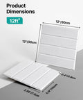Self Adhesive Soundproof Foam Panels For Walls Acoustic Tile Sets dimensions 12x12 inches for effective noise reduction.