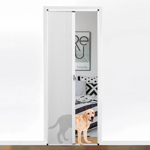 Interior Accordion Folding Cellular Door Panels No Drilling Easy Install Space Saving Light Filtering Sliding Barn Style
