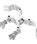 Beefy Aluminum Stage Lighting O Clamp With Double Buckle For 0.94 To 1.02 Inch OD Tubing Heavy Duty Pipe Mount 15 Lb Max Load