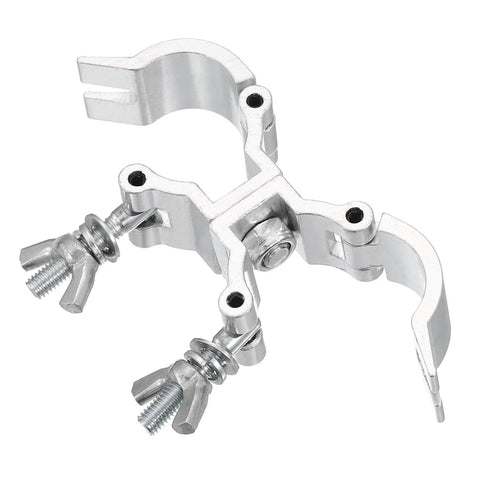 Beefy Aluminum Stage Lighting O Clamp With Double Buckle For 0.94 To 1.02 Inch OD Tubing Heavy Duty Pipe Mount 15 Lb Max Load