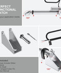 12V Heavy Duty Linear Actuator 330LBS 1500N 8 Inch 200mm Travel Quiet IP65 Electric Actuator With Brackets shown with components