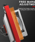 Circular Saw Guide Rail For 12 Inch Base with free margin adjustment for precision woodworking and milling.
