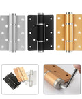 Two Pack Soft Closing Door Hinge With Automatic 90 Degree Positioning And Hydraulic Closer 5 Inch Adjustable Closer Hardware