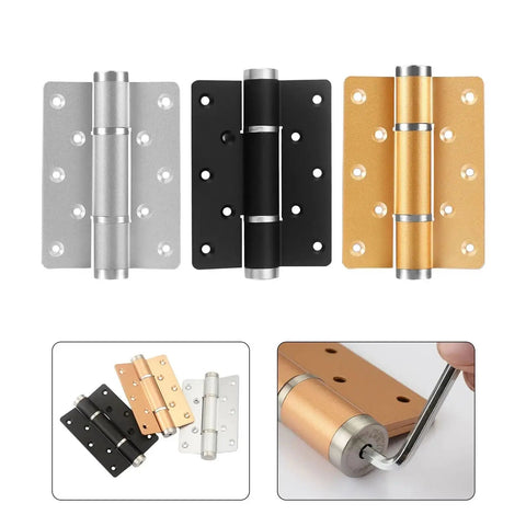Two Pack Soft Closing Door Hinge With Automatic 90 Degree Positioning And Hydraulic Closer 5 Inch Adjustable Closer Hardware