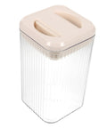 Keep Your Morning Grind Staying Dope And Fresh Inside This Space Saving Airtight Canister With A Tight Seal Lid, clear design.