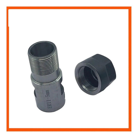 Heavy Duty Chuck Spindle Motor Shaft Extension Rod for Milling and Lathes, hard steel, CNC cutting tool connection.