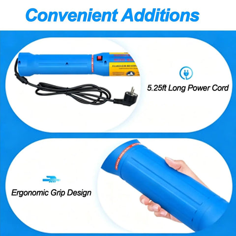 1400 Watt Magnetic Induction Flameless Heater Handheld Wand To Chew Through Rust And Kick Free Seized Bolts Fast Heavy Duty Heating Tool showing 5.25ft power cord and ergonomic grip.
