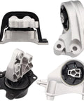 Set Of 4 Heavy Duty Engine Motor And Transmission Mounts For 2010 To 2017 Captiva Equinox Terrain 2.4L Direct Replacement
