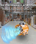 12 Inch Industrial Portable Air Blower Ventilator Delivers 3300 CFM High Velocity Airflow With 550W Motor in warehouse
