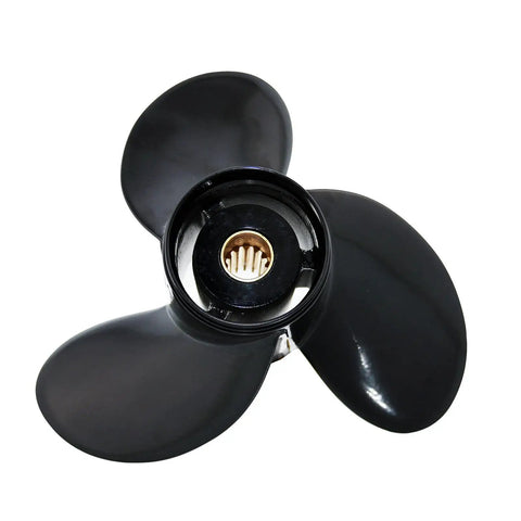 Outboard Propeller Ten And Three Eighths Inch Diameter Thirteen Pitch With Pressed In Hub Three Blade Aluminum Right Hand Rotation Compatible With Mercury Mariner Marathon And Seapro Twenty Five To Seventy HP Engines Replaces OEM 48 73136 A45
