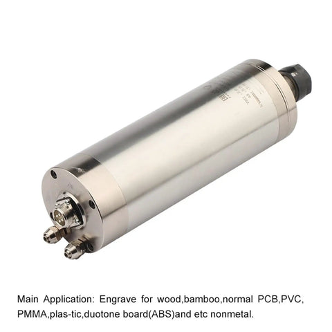 High Speed 24000 RPM 400 Hz 2.2 KW ER20 Water Cooled Spindle Motor For Engraving Woodworking 220 To 380V Three Phase Power