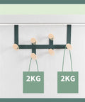 Slick Wall Mounted Coat Hooks And Door Hanging Multi Rack Heavy Duty Storage Easy Peasy Setup For Bedrooms Bathrooms Closets, 35.5x4.9 cm.
